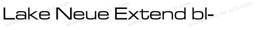 Lake Neue Extend bl字体转换